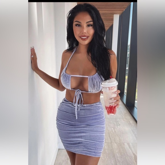 Dresses & Skirts - Lavender Velvet Set